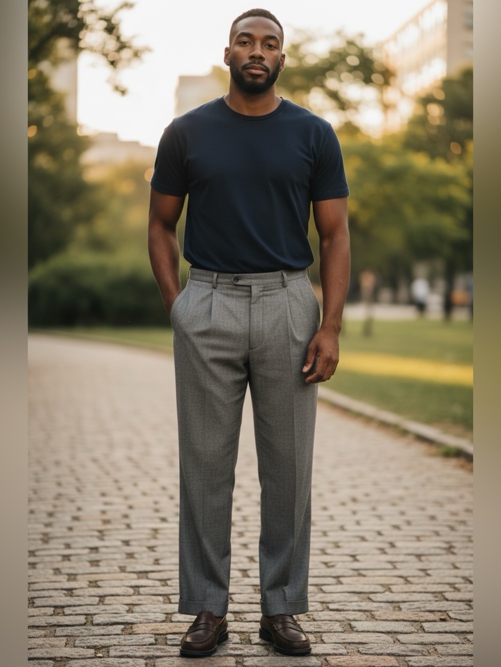 Louis Raphael Wool Blend Washable Trousers
